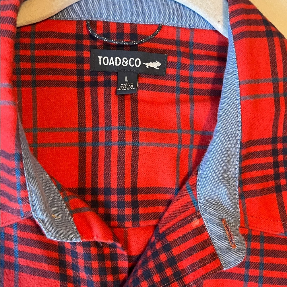 Toad & Co Flannagan LS Flannel
Shirt Sz Large